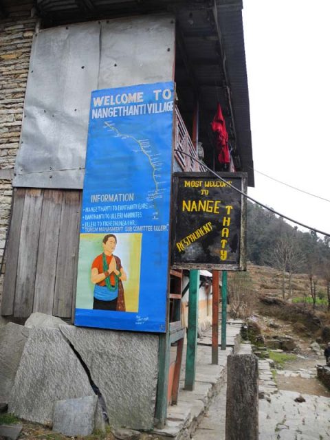 Welcome Sign, Nangetthanti