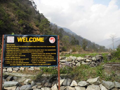 Entrance to Annapurna Sanctuary, Nayapul