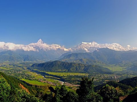 Pokhara and Machapuchre from Sarangkot, Nepal Holiday Package