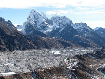 View Ngozumba Glacier In Khumbu Himalaya - Nepal, Ngozumba Glacier