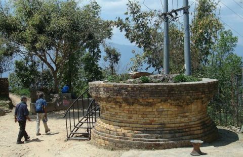 Okhaldunga Name Originated From This Big Old  Mortar  Photographed By  Sumita  Roy, Okhaldhunga District