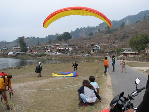 Pame, Pokhara, Paragliding in Pokhara
