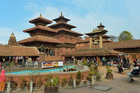 Patan Palace In Durbar Square - Nepal, Patan