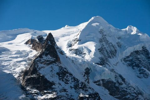 Glaciated Summit Rock Spire