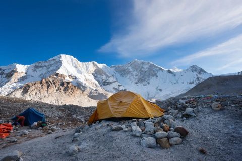 High Camp Tents Glacier Peaks