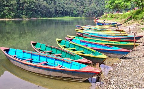 Boats On Phewa Lake, Phewa Lake