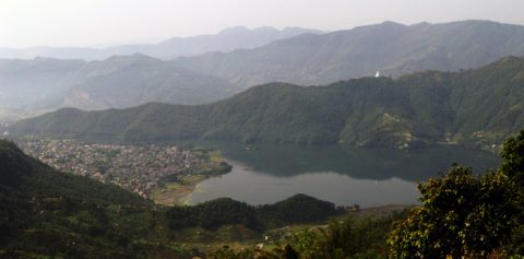 Phewa  Lake From  Sarangkot, Pokhara