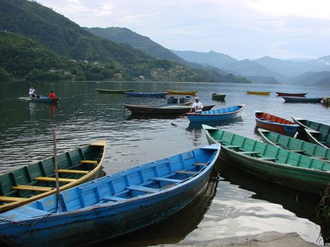 Boats on Phewa Lake, Pokhara, Pokhara Local Sightseeing Day Tour