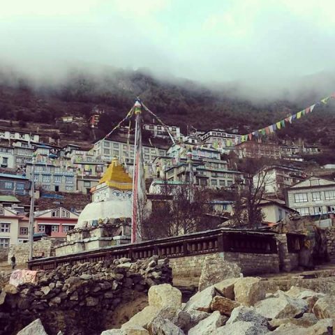 Stupa At  Namche  Bazaar, Province No. 1