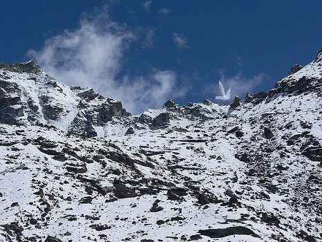 Renjo La Pass In Nepal Himalayas, Renjo La