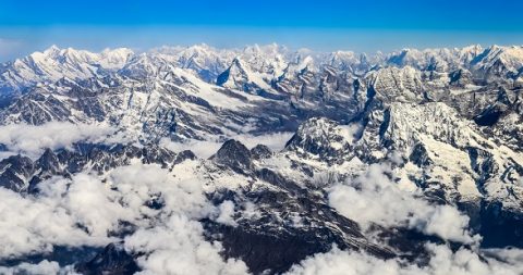 Everest Range In Sagarmatha NP Nepal, Sagarmatha National Park