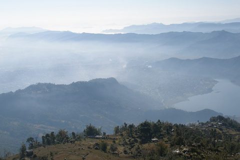 Pokhara Lake from Sarangkot, Sarangkot