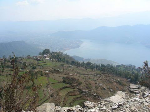 Sarankot Overlooking Pokhara and Lake., Sarankot