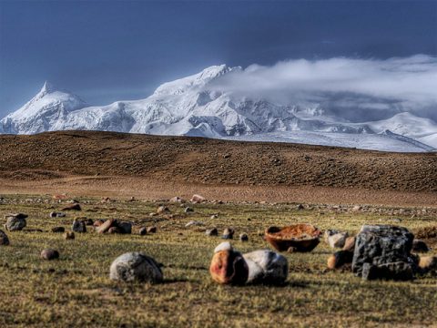 Shishapangma from Basecamp, Shishapangma