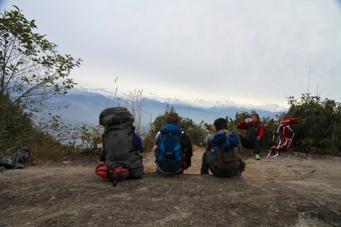 Trekkers in Shivapuri National Park, Shivapuri National Park Day Hike