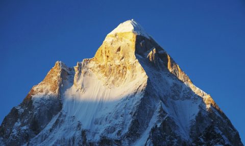 Shivling Peak Sunset Himalayas, Shivling