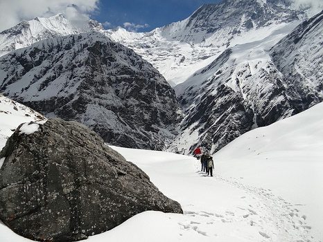 Annapurna Sanctuary - Himalayas - Nepal, South Annapurna Glacier