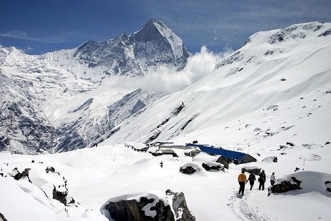 Annapurna Sanctuary Views - Nepal Himalayas, South Annapurna Glacier