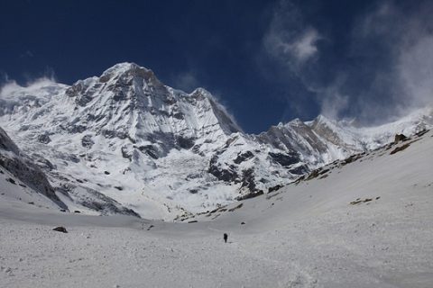 Annapurna South From Annapurna Base Camp - Nepal, South Annapurna Glacier