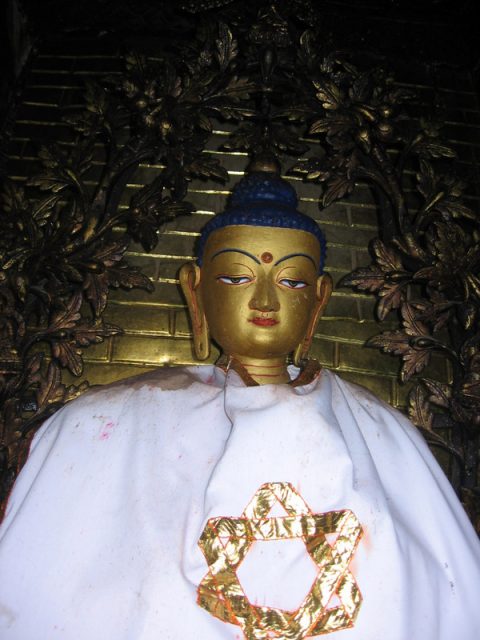 Statue of Vairochana Buddha at Swayambhu, Swayambhunath