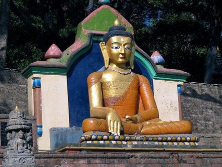 Buddha Statue At Tengboche Monastery - Everest Base Camp, Tengboche