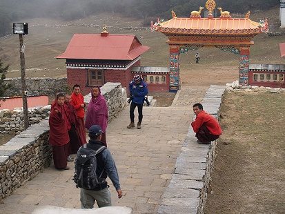 Monks At Tengboche Monastery - Nepal Himalayas, Tengboche Monastery