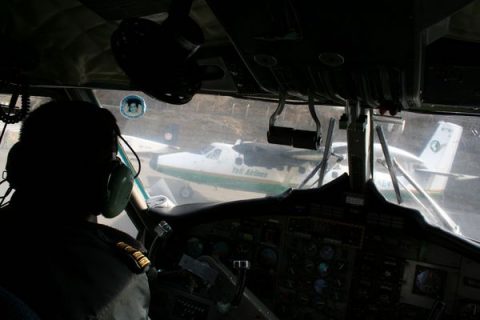 Twin Otters on the airfield, Tenzing-Hillary Airport