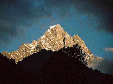 Thamserku View from Camp, Thamserku