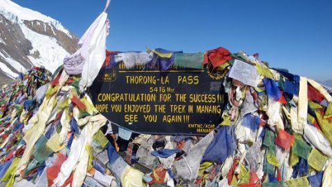 Torong La Pass Marker, Thorong La