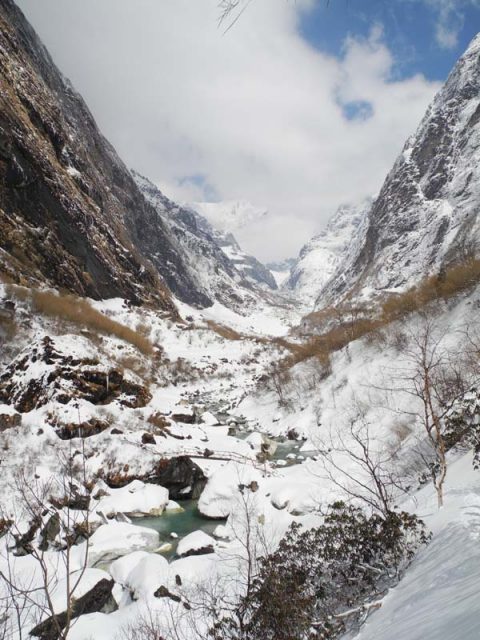 Upper Modi Khola, Trail Chhomrong to ABC
