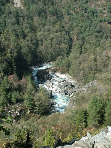Dudh Kosi Phakding, Trail Lukla to Phakding