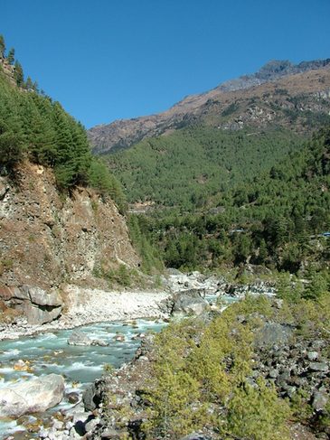 Amazing Views During the Trail Going to Namche, Trail Phakding to Namache
