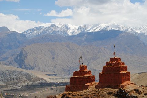 Upper Mustang From Below, Upper Mustang Trek