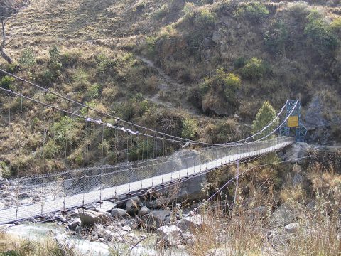 Langtang Suspension Bridge, Yala Peak Climbing