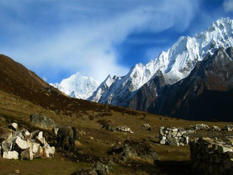 Yala peak (left) 5,520 m, Yala Peak Climbing