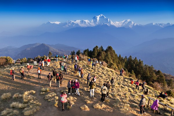 View of Annapurna I from Poon Hill