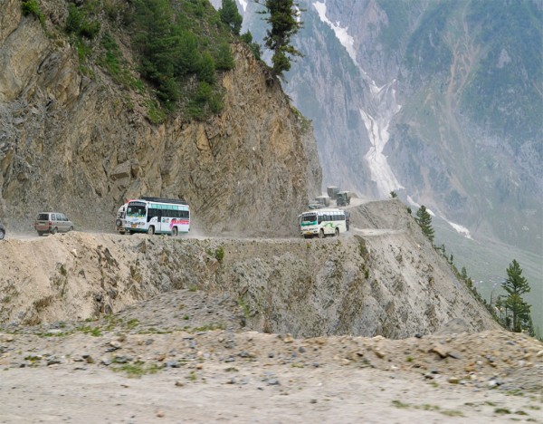 Zoji La is high mountain pass in Kashmir