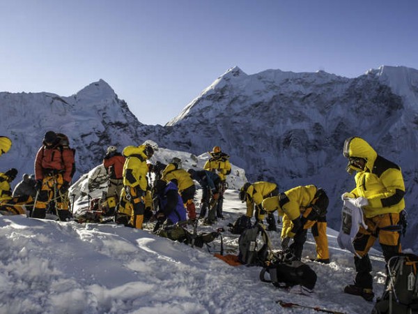 Preparing to Climb on Island Peak