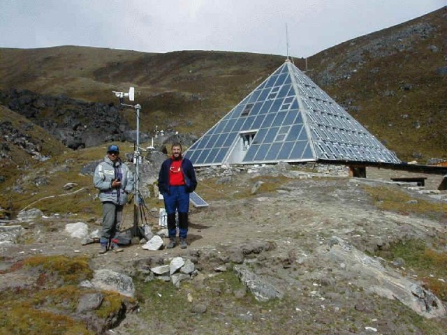 The Everest Pyramid Station near Lobuche
