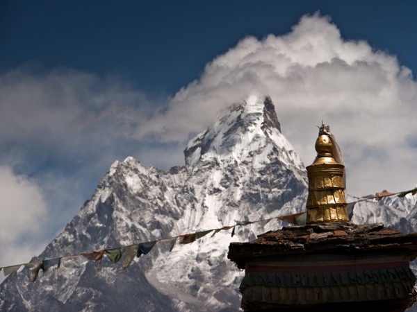 View of Ama Dablam on Everest Trek