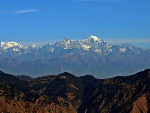 Nanda Devi and Himalayas from Dhanaulti