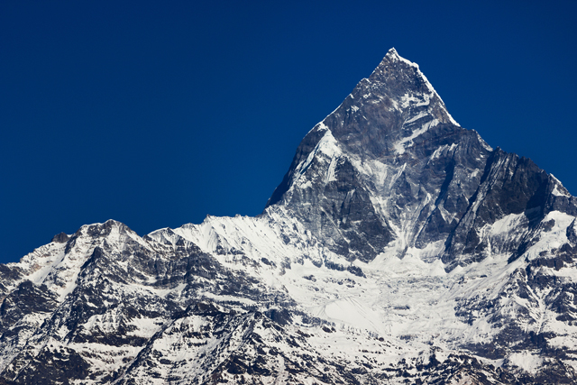 Mount Machhapuchchhre or Fish Tail on Annapurna Base Camp Trek