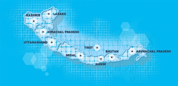 Himalayas Map