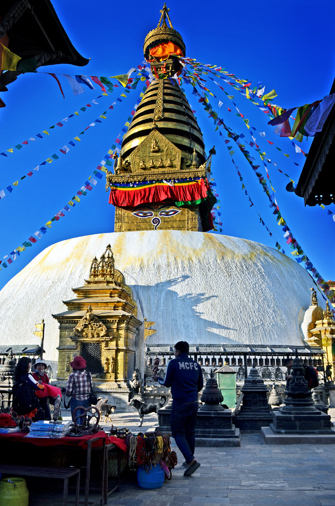 Giant Stupa in Monkey Temple