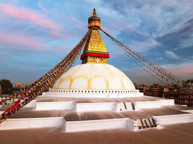View of Boudhanath Stupa