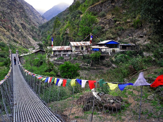 Suspension Bridge before Domen