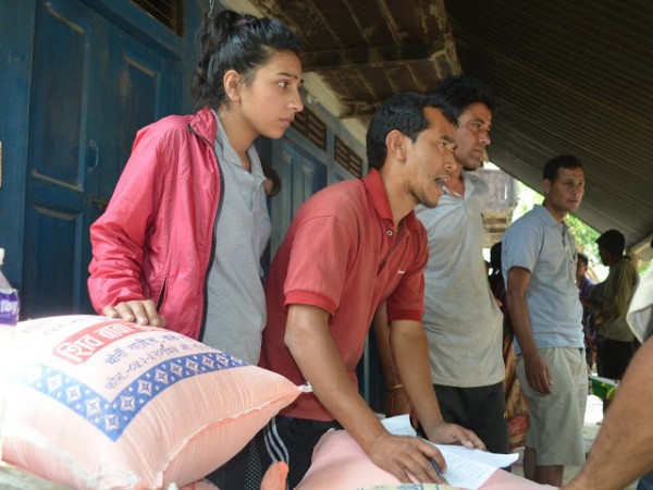 Himalayanwonders Team Managing Rice Distribution