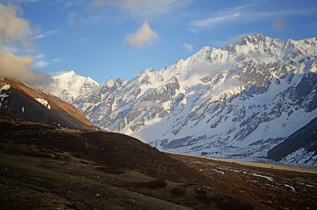 Looking up the Upper Langtang Valley
