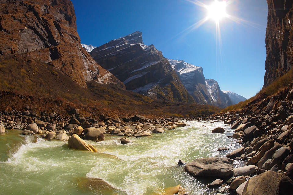Annapurna Himal region in Nepal
