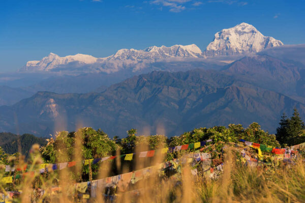 Dhaulagiri seen from Poon Hill on the Annapurna trek in Nepal